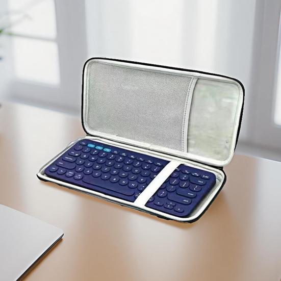Torba do przechowywania klawiatury dla Logitech K380 Wstrząsoodporny Pyłoszczelny Wodoodporny Pokrowiec EVA Bezprzewodowe Klawiatury Ochronne Etui do Przenoszenia