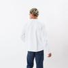 Champion T1011 Heavyweight Crew Neck Long Sleeve Dry Round Made in Size XL T-Shirt, Touch, Body, USA, C5-P401, Men's White,