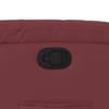 Recliner Chair Burgundy Synthetic Leather