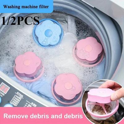 Filtr do pralki Kwiat Śliwy Usuń Brudne Włosy Siatka Włóczka Pranie Wielokrotnego Użytku Kula Sierść Zwierząt Domowych Kłaczki Łapacz Włosów Czyszczenie Ubrań
