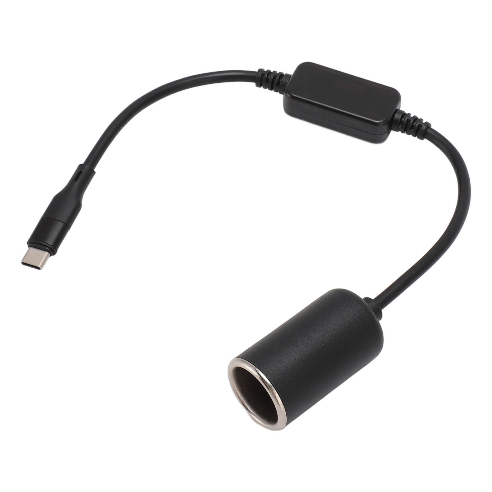 

Адаптер USB C для прикуривателя Тип C Мужской 5 В на 12 В Адаптер для прикуривателя для приборной панели