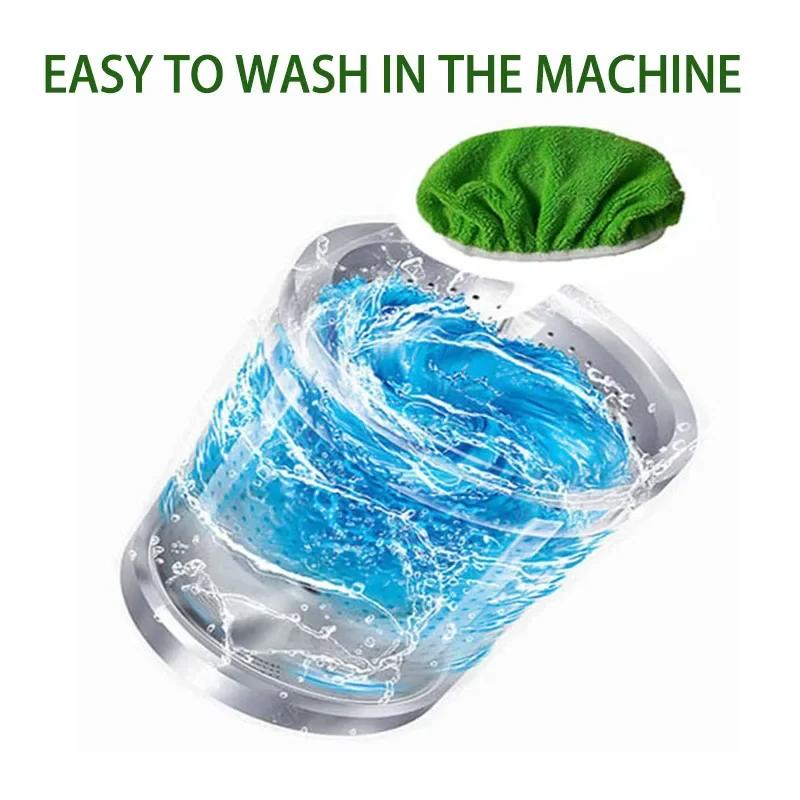 Utěrka z mikrovlákna na mop Domácí kuchyňské pomůcky Absorpční houba Alternativa drátěnky Čisticí nástroje Opakovaně použitelné ploché mopy Zelená