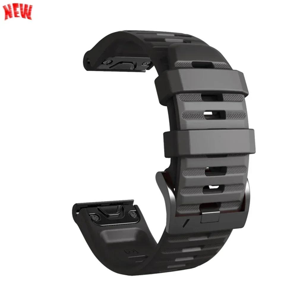 Cinturino in Silicone da 26mm 22mm Per Garmin Fenix 8 E 7 7X Pro 5 5X Plus 6 6X Pro Epix Gen 2 Cinturino Tactix 8 7/Enduro 3 Braccialetto QuickFit