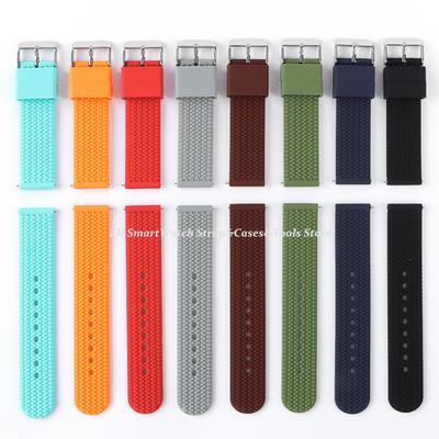 Universelle Uhrenarmbänder 22mm 20mm Schnellverschluss Silikonband Weiches Gummi Armband für Huawei Samsung Xiaomi Amazfit Smartwatch