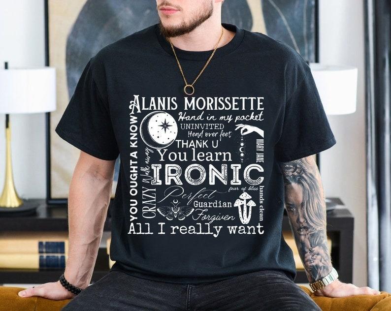Alanis Morissette The Triple Moon Tour 2024 T-Shirt Alanis Morissette 2024Shirt Unisex T-Shirt M