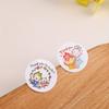 4rolls/2000pcs Thank You Round Sticker, 500pcs/roll Self-adhesive Cartoon Roll Sticker, Can Be Used for Packaging Decoration