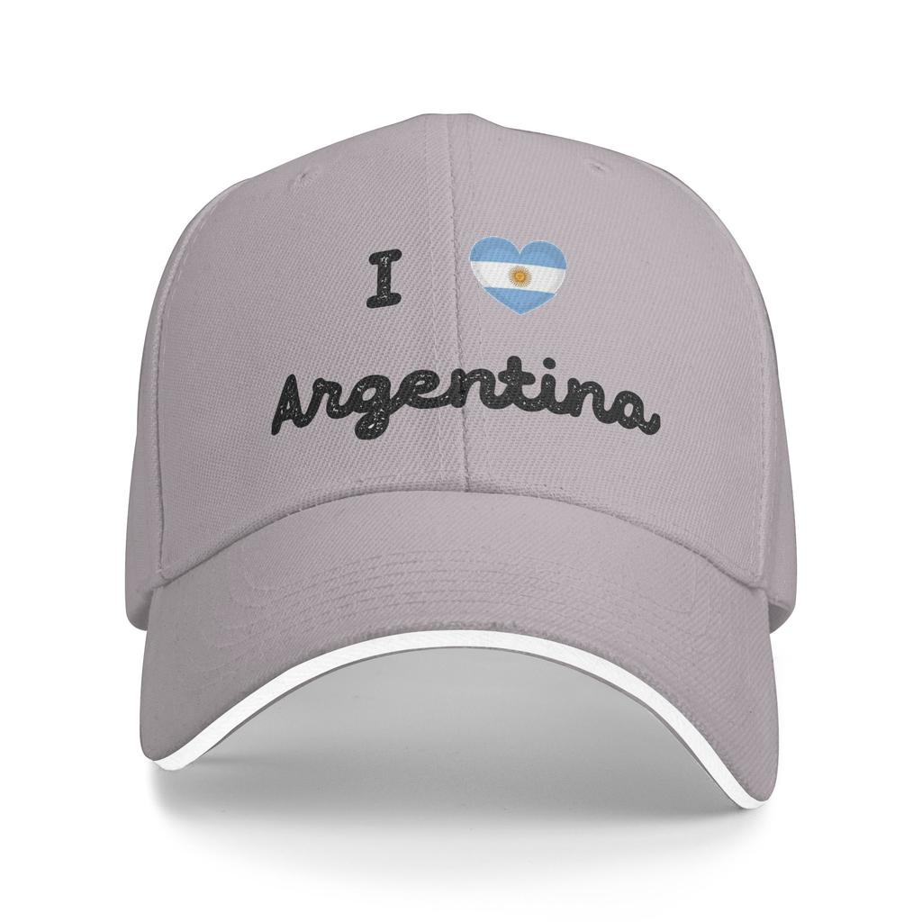 Baseball Cap I Love Argentina Flag Accessories Unisex Women Trucker Hat Caps Hat Fashion Formal Summer Gift Snapback Hat
