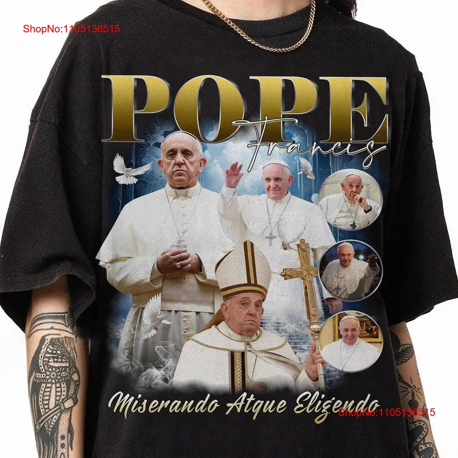 Pope Francis 1936 2025 T Shirt RIP God Bless TSh vintage Washed Unisex designer clothes Breathable fashion Comfortable Casual S разноцветный