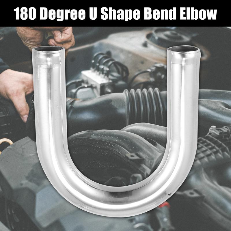 Uxcell Bend Elbow Tube Aluminum Alloy Car Univesral 25/38/45/51/63/76/89/102mm OD 100mm Length 90/180 Ddgree Air Intake Tube