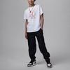 Jordan Kids Alphabet Logo Print Crew Neck Short Sleeve T-Shirt Kids Tops White FQ1039-100