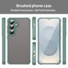 For Samsung Galaxy S25/S24 Phone Case Drop Proof Airbags Frosted Translucent PC + TPU Back Cover