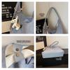 New Denim Shoulder Bags for Women Large Capacity Fashi Versatile Canvas Tote Bag Casual Minimalist Underarm Commuting Bag