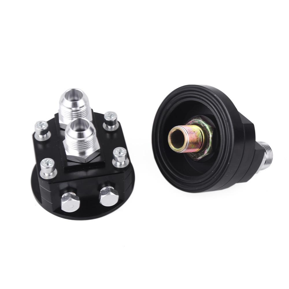 Aluminum AN10 Male Oil Filter Relocation Sandwich Fitting Adapter Kit 3/4x16 20x1.5 Replacement Engine Parts Tool Set