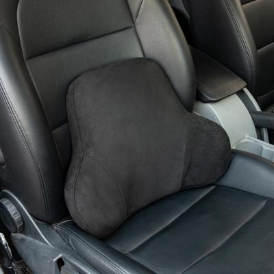 Forbell Lumbar Support Pillow for Office Chairs and Car Memory Foam Back Cushion for Lower Back Pain Soft Suede Ergonomic Back Support for Desk and