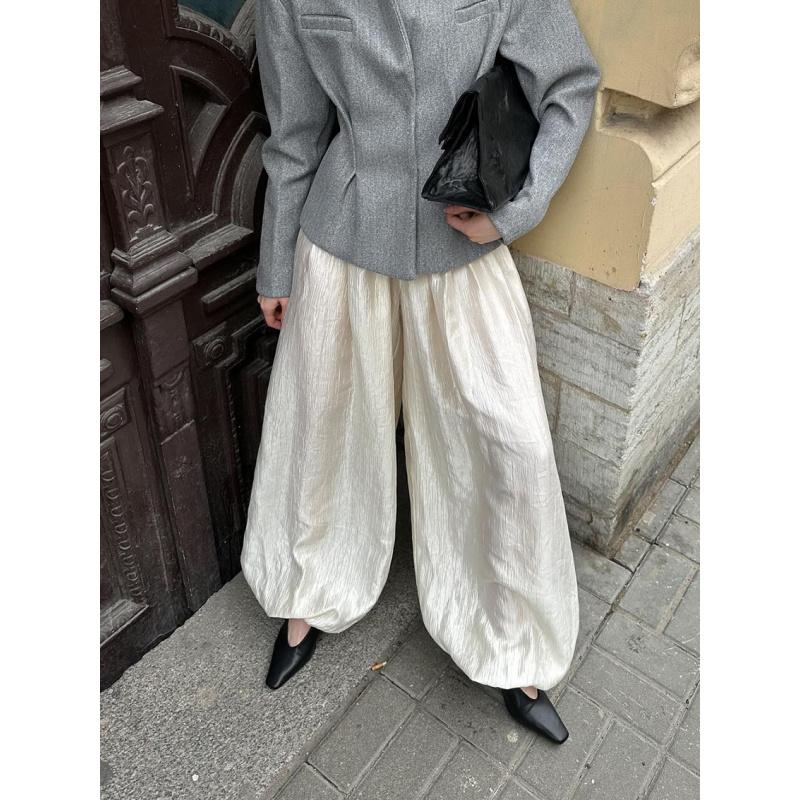 Spring And Summer Woman Loose-Fitting Versatile Long Lantern Pants With A Stylish Design Casual And Suitable For European And American Commuting