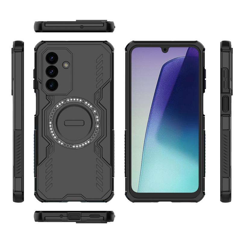 Shockproof Armor Case For Samsung Galaxy A17 Magnetic Adsorption Wireless Charge Cover For Samsung A17 Case For Samsung A17 Case