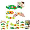 Stress-relieving Bubble Popper Toy Crocodile, Caterpillar, And Bus