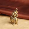 Brass Cartoon Pig Eight-Jie Keychain Pendant Tianpeng Marshal Second Brother Cute Pendant Small Copperware Wholesale