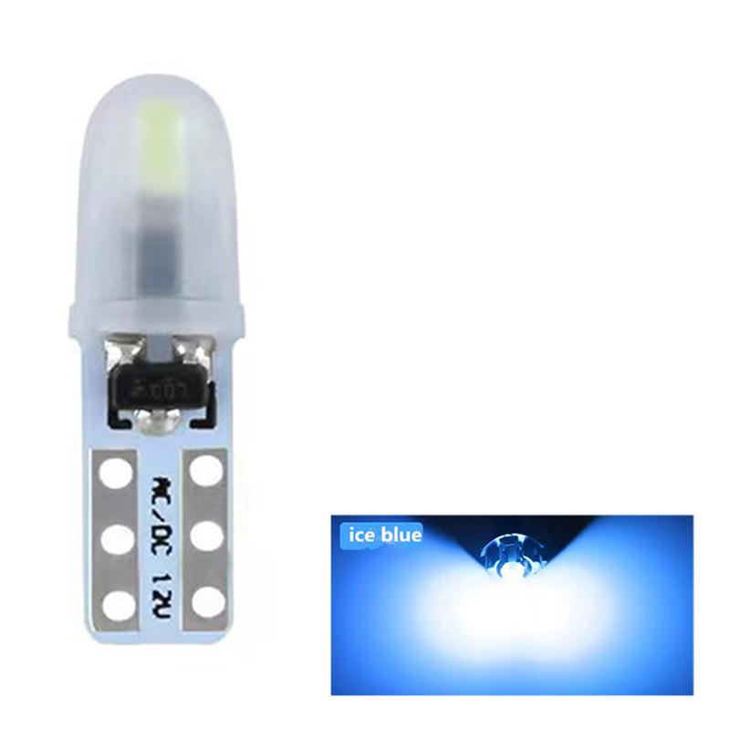 

5шт T5 светодиодный индикатор освещения салона приборной панели приборной панели клин лампы светло-синий