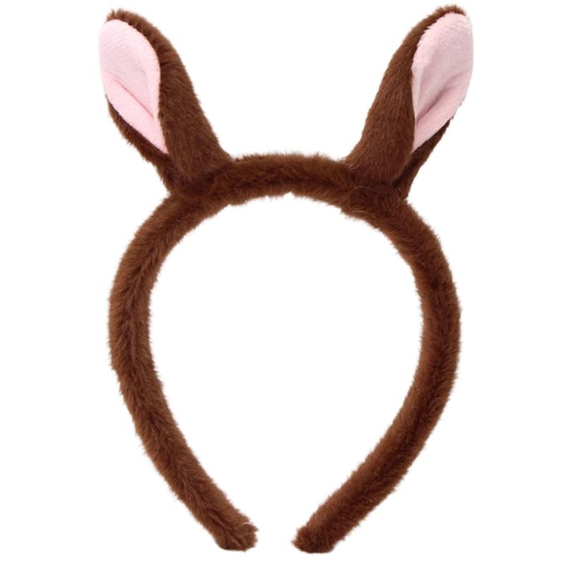 

Horse Ears Design Hairband For Kids Soft Fabric Headwear Safe Lightweight Hair Accessory For Party School Event