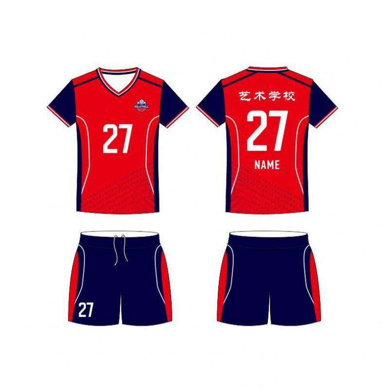 Women Men Volleyball Jersey Set Short Sleeve Training Uniforms Custom Print Number Sport