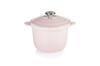 Cocotte Every 18" Cast Iron Enamel Pot, Shell Pink, Gas, Induction, and Oven Compatible [Official Japanese Product]