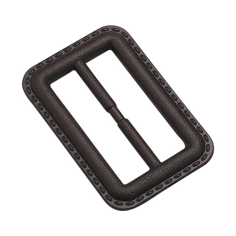 Imitation Leather Buckle Coat Windbreaker Belt In Black Coffee, Adjustable Plastic Square Three-Speed Buckle.