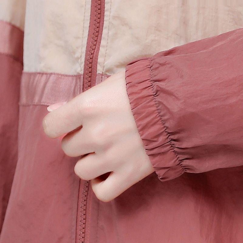 Übergröße Damen Sonnenschutzjacke Mit Kapuze Locker Dünn Sommer Freizeit Oberbekleidung