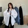Printemps été femmes chemise surdimensionnée Blouses élégantes pour femmes lanterne manches chemise mi-longue Shir manteau femmes tunique