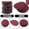 100 Stück 50/75mm Schleifscheiben Rund Schleifpapier Körnung 800-3000 Schleifband Papier Polierpad Winkelschleifer Zubehör