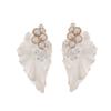 Exaggerated Style Enamel Flower-shaped Earrings for Women, Ear Ornaments