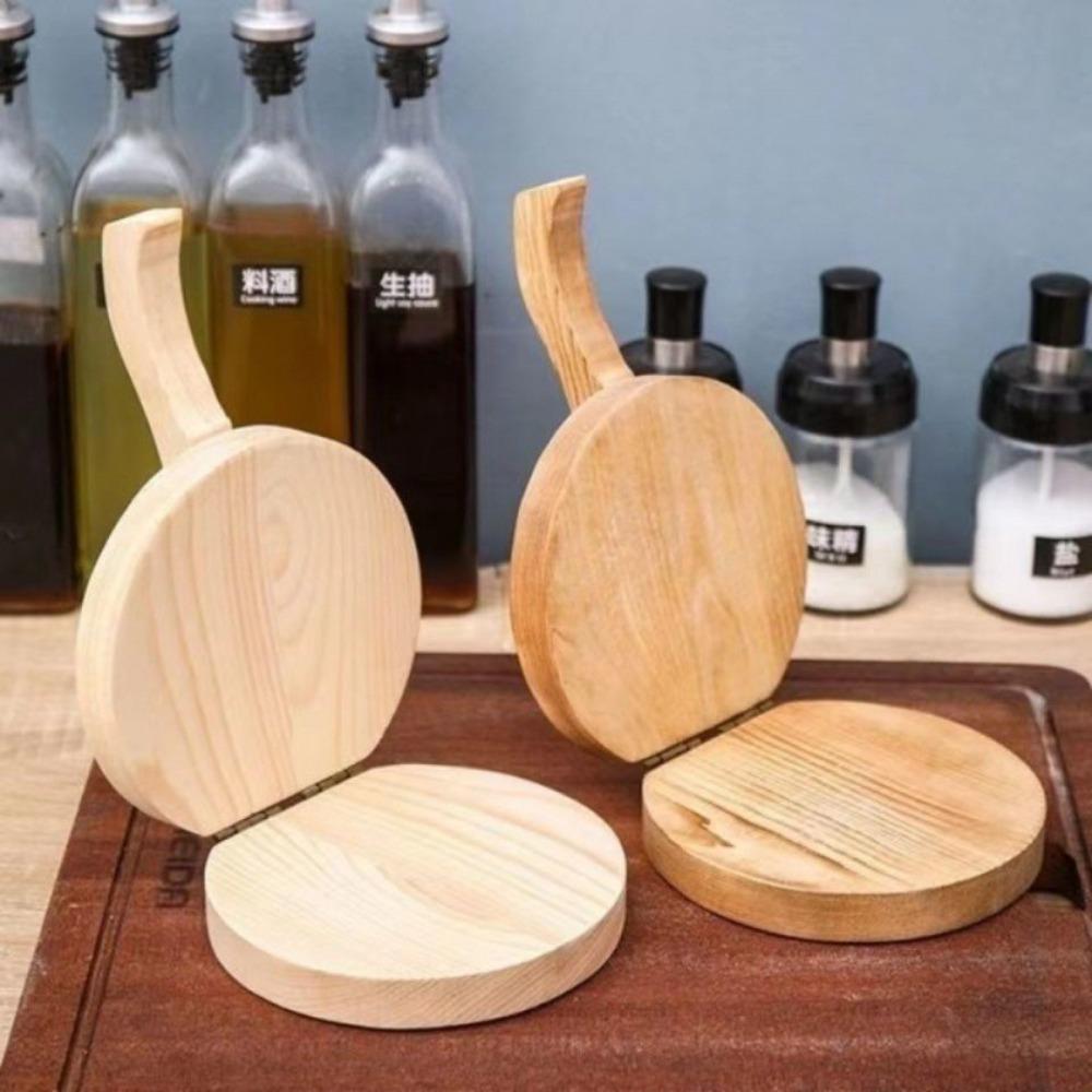 Manual Wooden Dumpling Skin Presser Ergonomic Handle Round Dumpling Wrapper Maker Labor-Saving Dough Press Kitchen Gadget