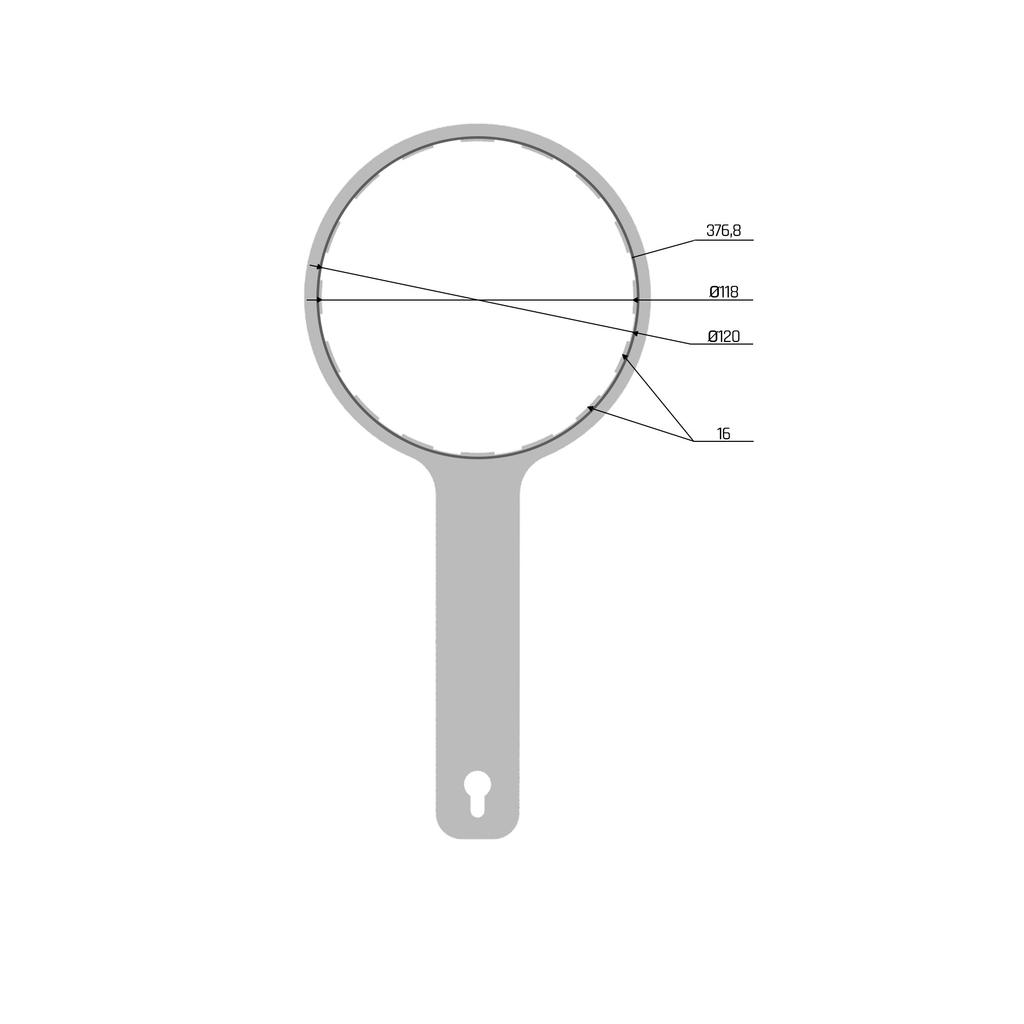 Solid Galvanized Steel Aquawater Water Filter Body Key