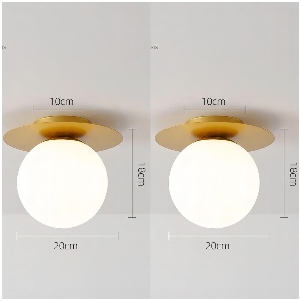 lndoor LED Ceiling Lamp for Modern  Glass Ball Black Gold LED Ceiling Lights Chandelier Lighting for Home Balcony Light Fixtures