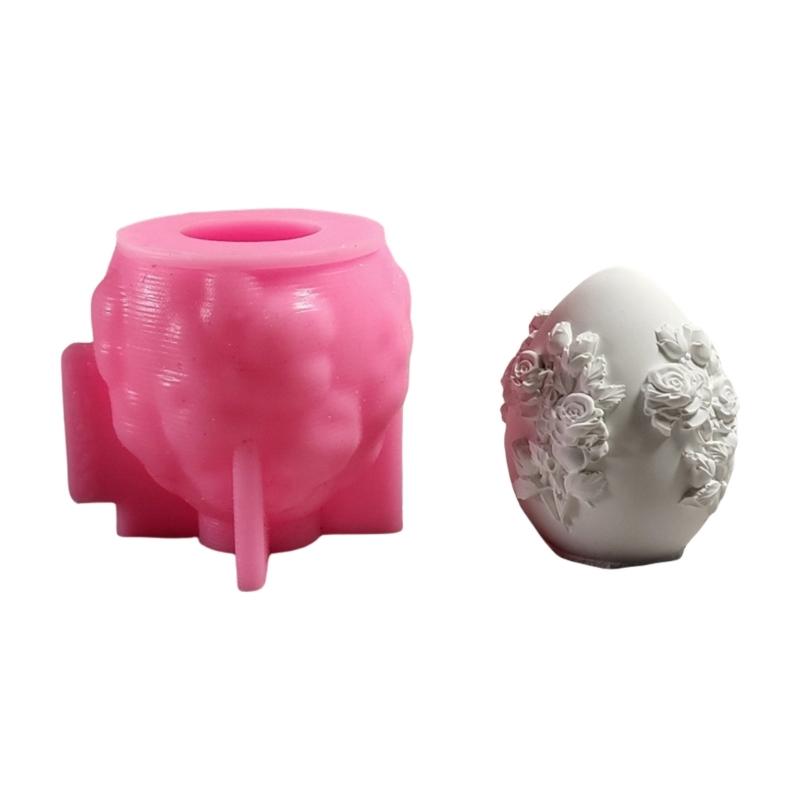 Easter Eggs Silicone Mold Flexible For DIY Enthusiasts And Home Decors For Crafting Plaster Or Candle Decorations