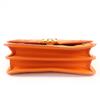 Excellent BURBERRY Shoulder Bag TBMetal 2WAY Leather Clutch Bag Orange Leather Used
