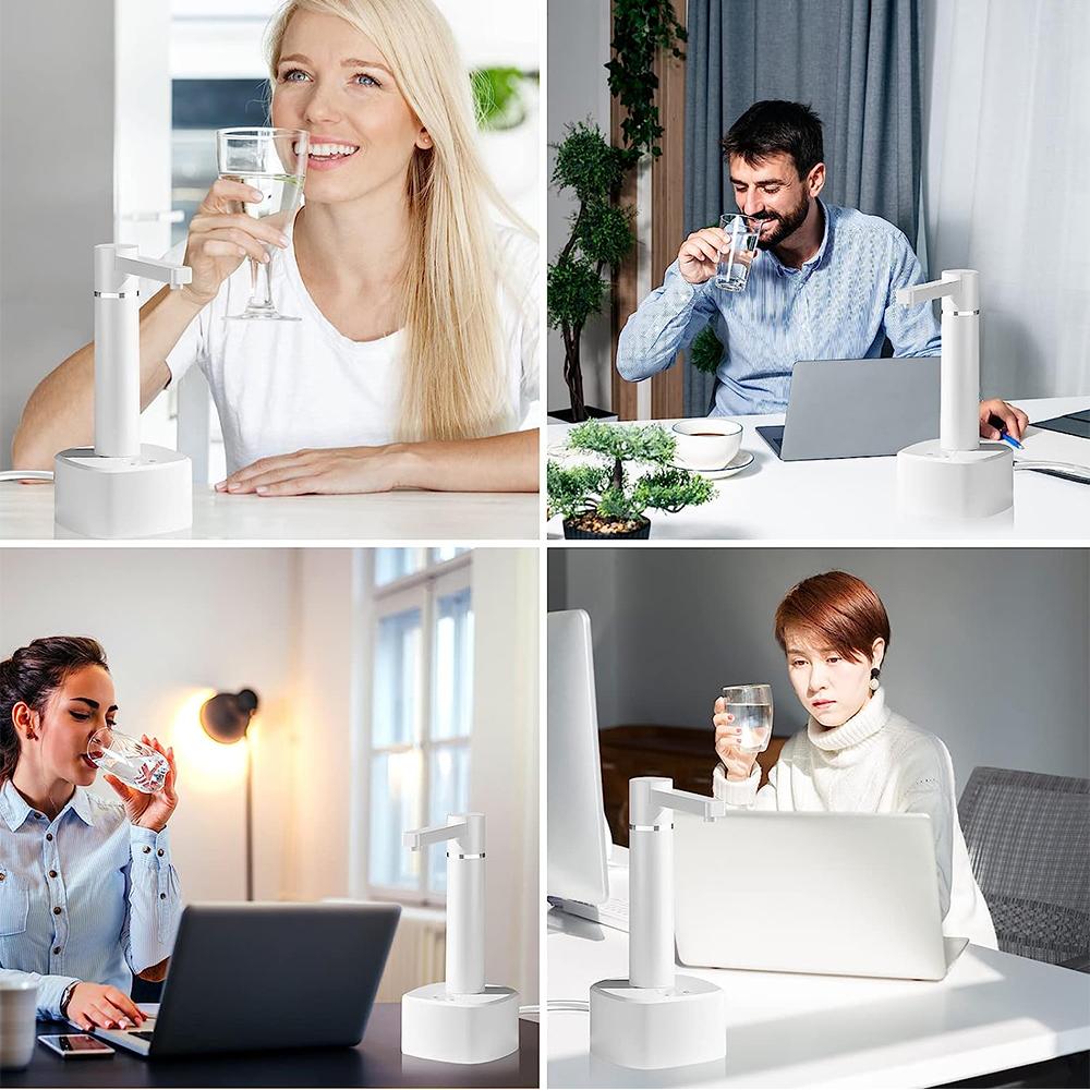 Stolní dávkovač vody s 1200mAh baterií pro domácnost, kancelář, kempování, cestování