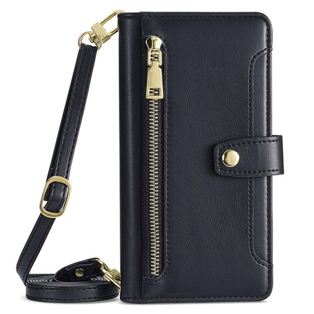 Flip Case for Xiaomi Poco F8 Ultra, Wallet Zipper Pocket, Black