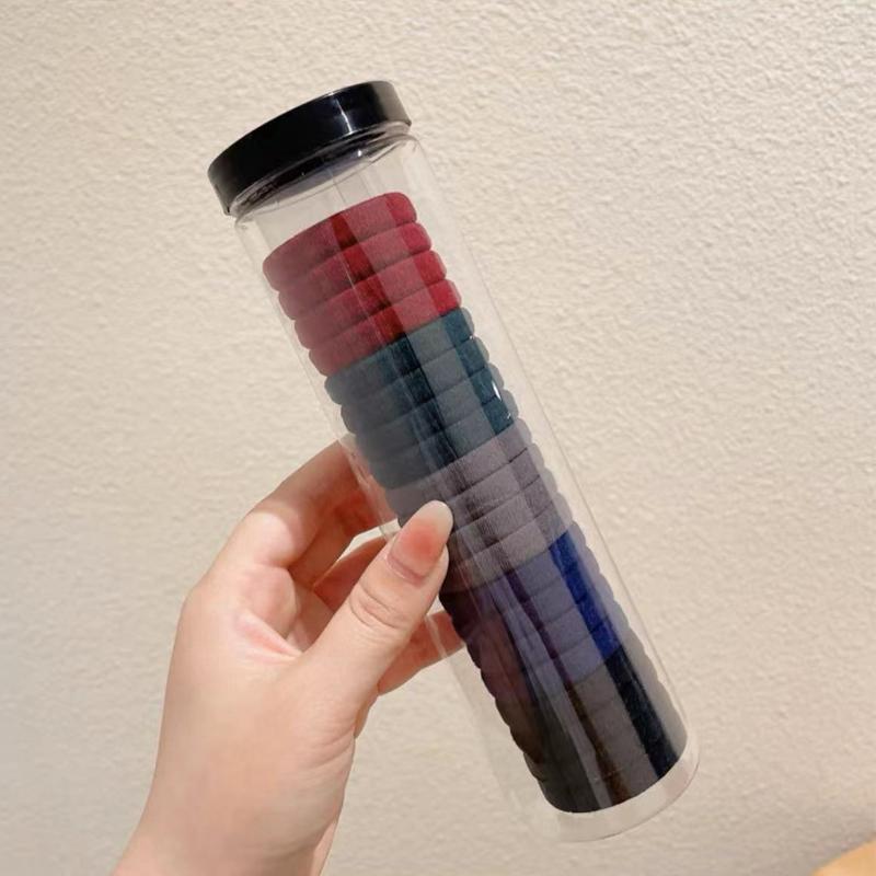 20pcs/Canned Hair Bands New Rubber Band Women Tied Towel Ring Bold High Elastic Hair Rope Simple Headband.