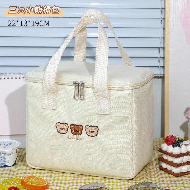 Portable lunch box pocket, high-value super large capacity lunch lunch box bag, student lunch box insulated bag