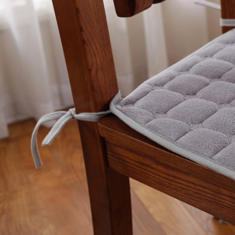Plush Anti Slip Office Chair Cushion Home Computer Chair Cushion Living Room Dining Table Chair Cushion Machine Washable 40CM