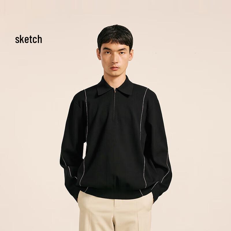 

CROQUIS Men s 2024 Autumn Collarless H-Line Knit Sweater