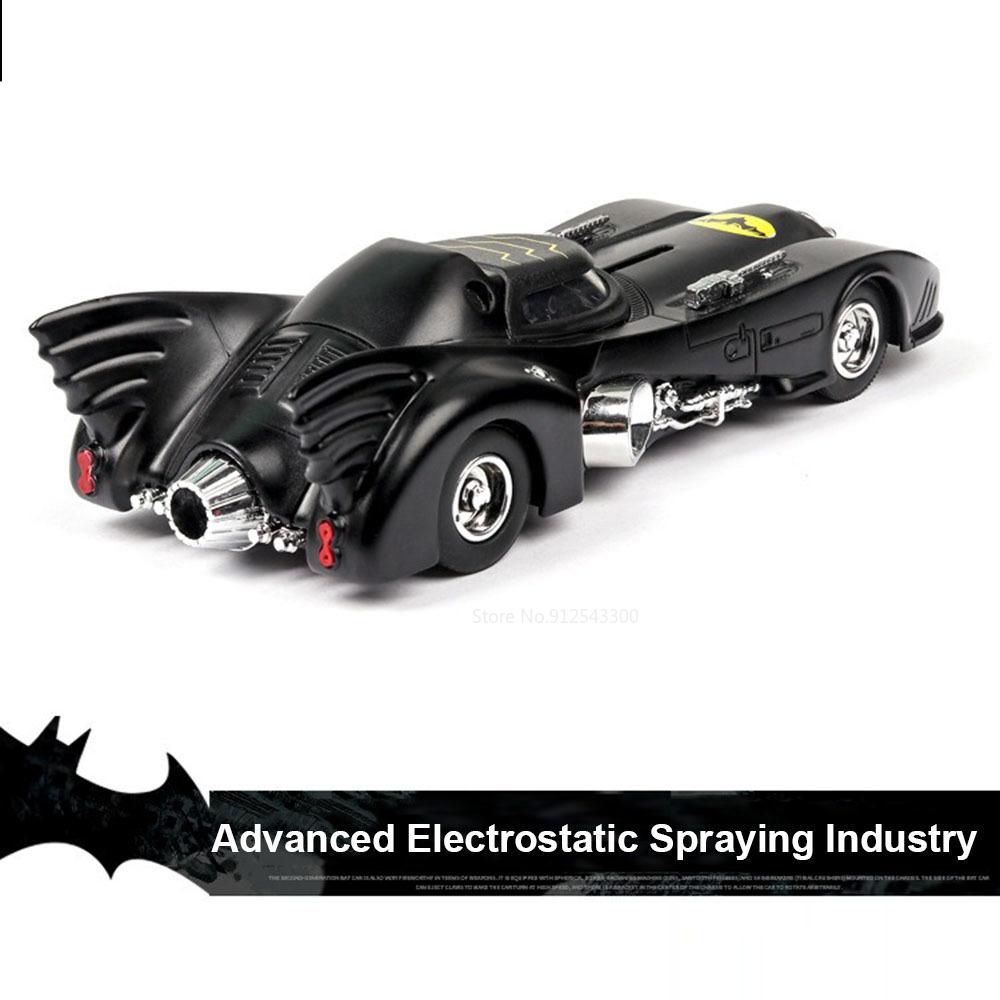 1/38 Alloy Batmobile Toy Car Model Alloy Diecast with Pull Back Sound Light Model Vehicles Collection Toy for Boy Birthday Gifts