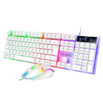 T350 Wired Keyboard and Mouse Set for Gaming and Office with Backlit Keys