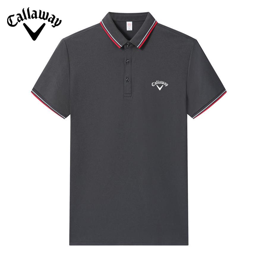 Callaway 2025 Summer New Embroidered Ice Feel Fiber Cotton Collar Breathable Sweat Absorbing Quick Drying Polo Shirt