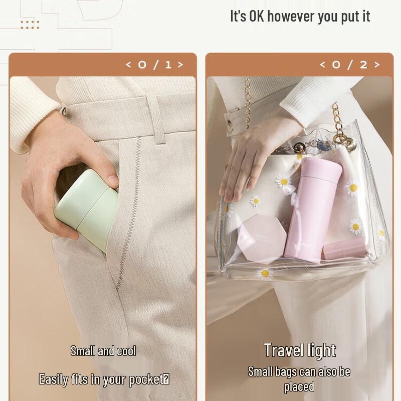 Wushengwu 200ml Mini Portable Thermos Bottle