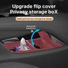For Tiguan L Pro 2025 2026 Central Control Storage Box, Double Layer Waterproof Anti-Slip Car Organizer with Privacy Cover