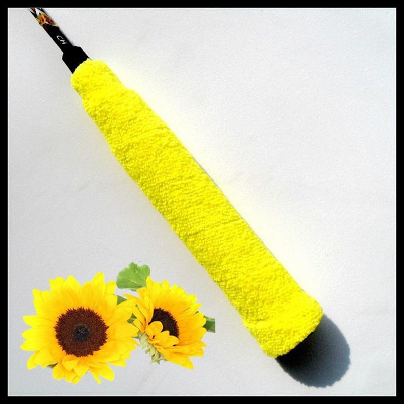 Hochwertige Tennis Badminton Schläger Übergriffe Baumwoll Handtuch Griffe Band Schweißabsorbierendes Griffband Schweißband