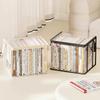 Toys Organization Student Book Storage Bag Large Capacity Foldable Portable Storage Box Transparent Dustproof Waterproof Clothes