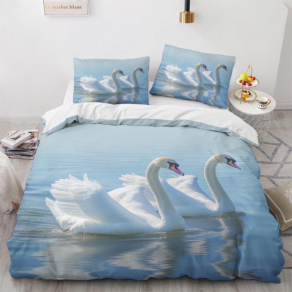 Swan Down Quilt Cover Cherry Blossom Quilt Cover Bedding Set Sweet Girl Romantic Three-Piece Set